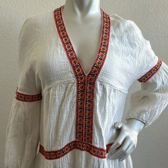 Max Studio London Womens Embroidered Lace Trim Casual Dress - Picture 5 of 9